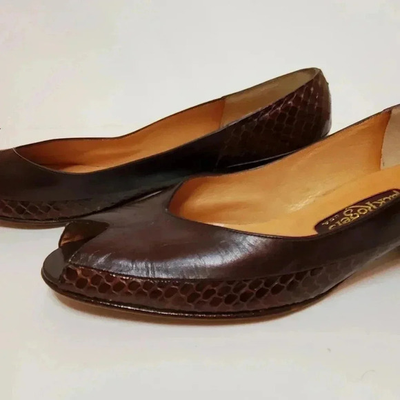 Jack Rodgers open toe leather shoes size 7 brown - Picture 7 of 7